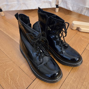 Black Patent Boots