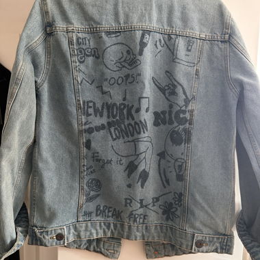 Printed Denim Jacket