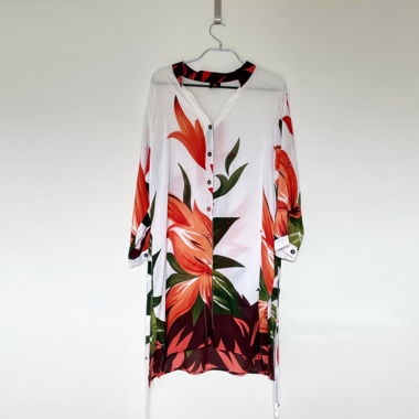 Tropical Beach Coverup / Shirt-Dress