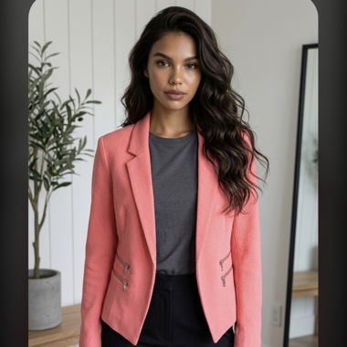Korallenroser Blazer von Even&Odd