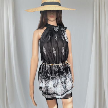 Floaty Silk Chiffon Halter Top
