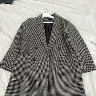 Patterned cotton coat Zara