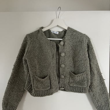 Mintfarbene Strickjacke – cozy & chic