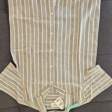Striped Button-Up Shirt