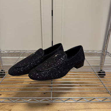 Loafer Giuseppe Zanotti nero con glitter