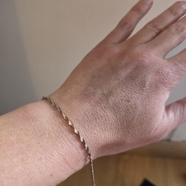 Bracelet torsade doré