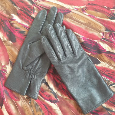 Lederhandschuhe schwarz