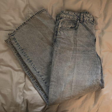 Jeans baggy wide bleu H&M