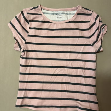 Camicia a righe rosa