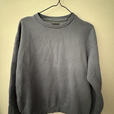 Sweat-shirt Bershka bleu-gris, taille S