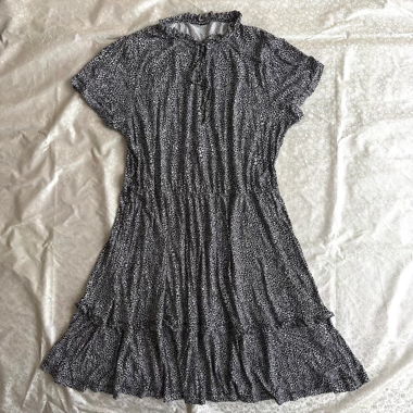 “Cléo” tiered A-line dress