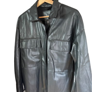 Black Faux Leather Jacket