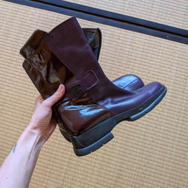 Ripley Boot Leather burgundy violet
