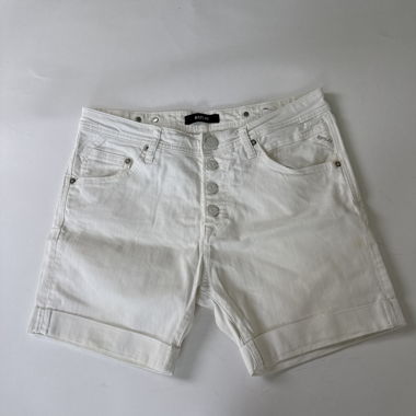 Short en denim Replay blanc