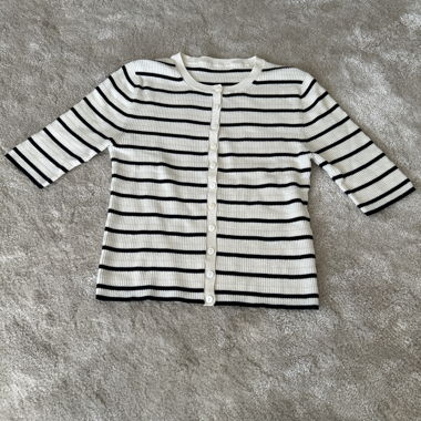 Striped Knit Cardigan