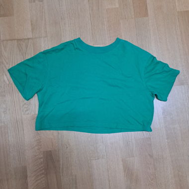 T-shirt crop verde