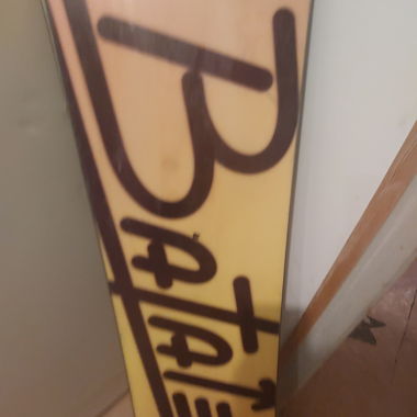 Snowboard with binding