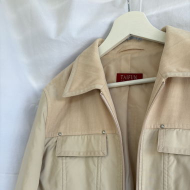 Stoff Jacke beige 