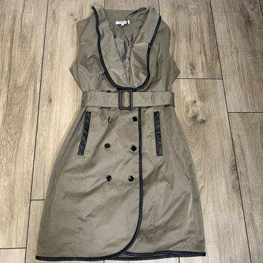 Robe trench-coat kaki Morgan avec ceinture