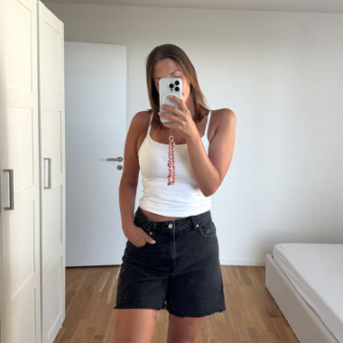 Shorts en jean MNG noir