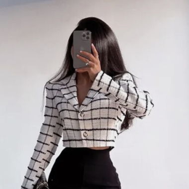 Zara kurzes Tweed-Jäckchen