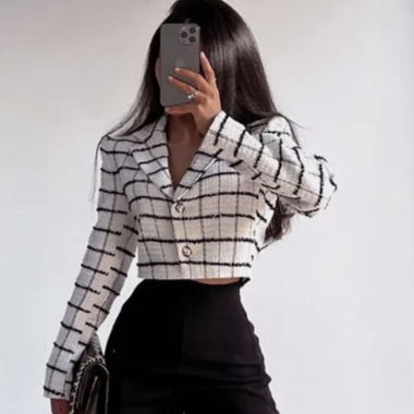 Zara kurzes Tweed-Jäckchen