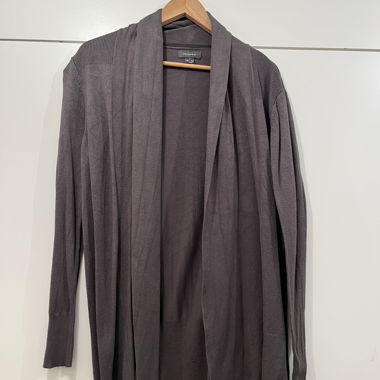 grün/grauer Cardigan