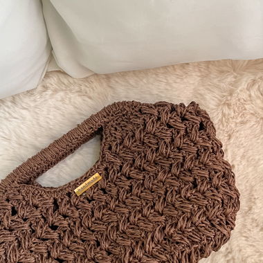 Brown Crochet Bag