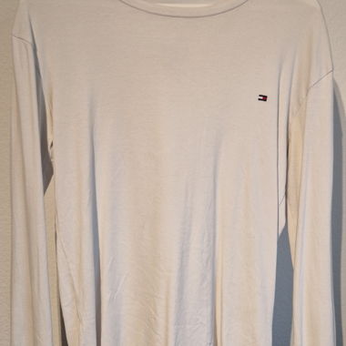 Maglietta a maniche lunghe Tommy Hilfiger bianca