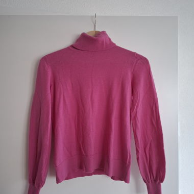 Pull col roulé rose Esprit