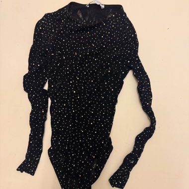 Body noir en strass