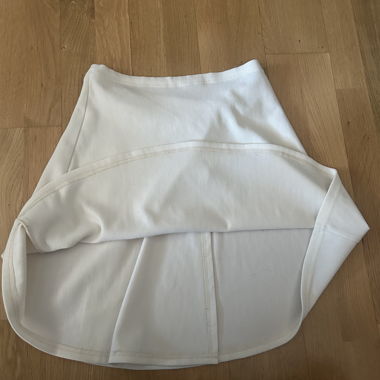 White A-line Mini Skirt