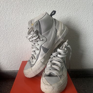Nike Blazer Mid Sacai bianco grigio