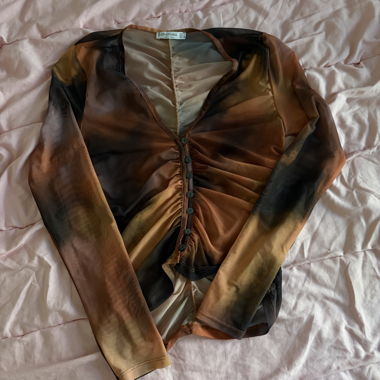Stradivarius Mesh-Cardigan