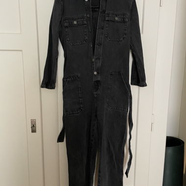 Combinaison en denim noire, American Vintage