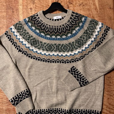 Strick-Pullover mit Muster