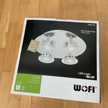 LED-Deckenleuchte WOFI verchromt