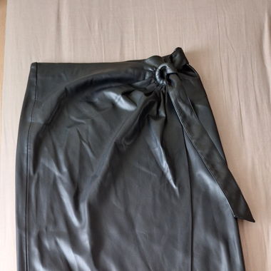 Jupe longue portefeuille en semili MANGO