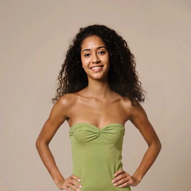 Grünes Sommerkleid