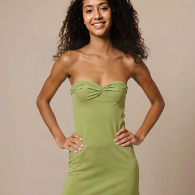 Grünes Sommerkleid