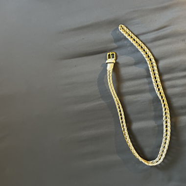 Cintura beige e dorata