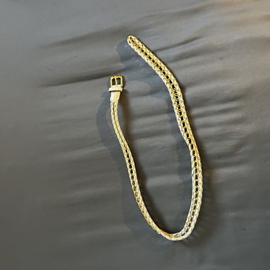 Beige and Gold Belt