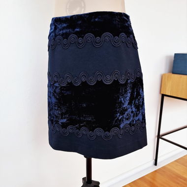 Sandro Velvet Mini Skirt size - 2
