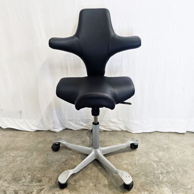 Hag Capisco 8106 Bürostuhl mit Lederbezug schwarz