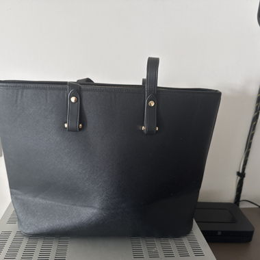 Large black tote bag