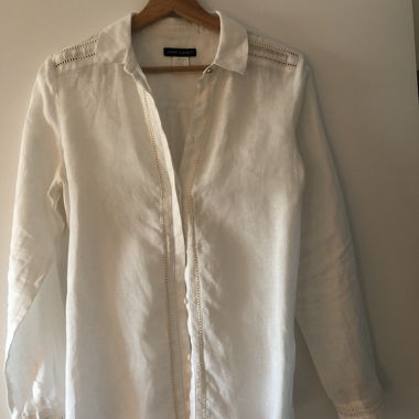Camicia bianca in lino