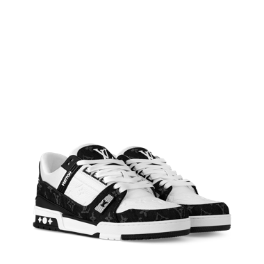 Baskets de designer noir et blanc