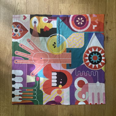Foulard carré coloré