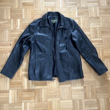 Giacca in pelle nera