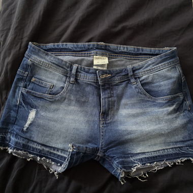 Shorts in jeans blu